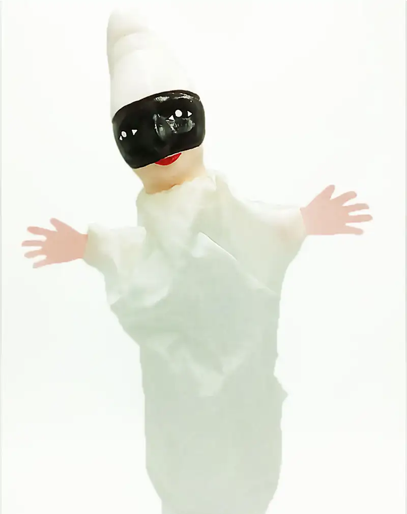 Burattino Pulcinella piccolo artigianale dei Fratelli Mercurio