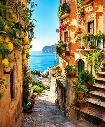 Vicoli caratteristici del centro storico di Sorrento