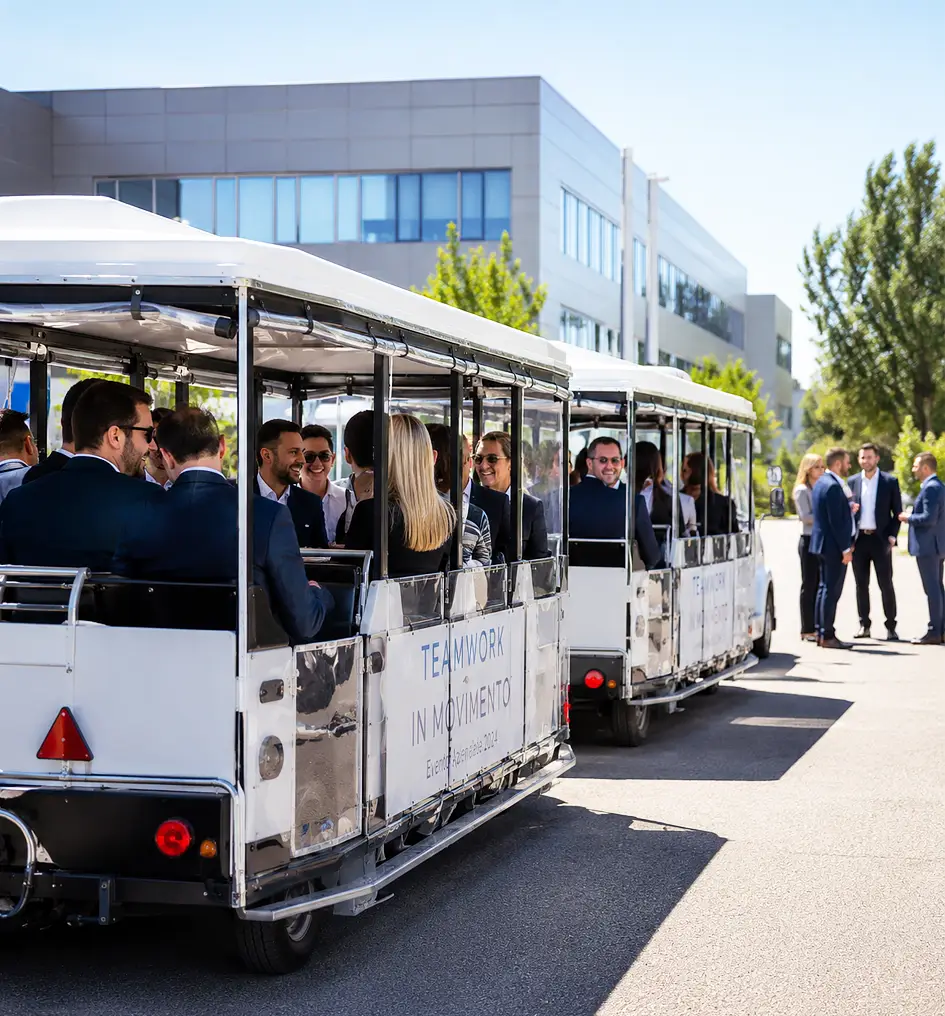 Il Trenino Mercurio durante un evento aziendale